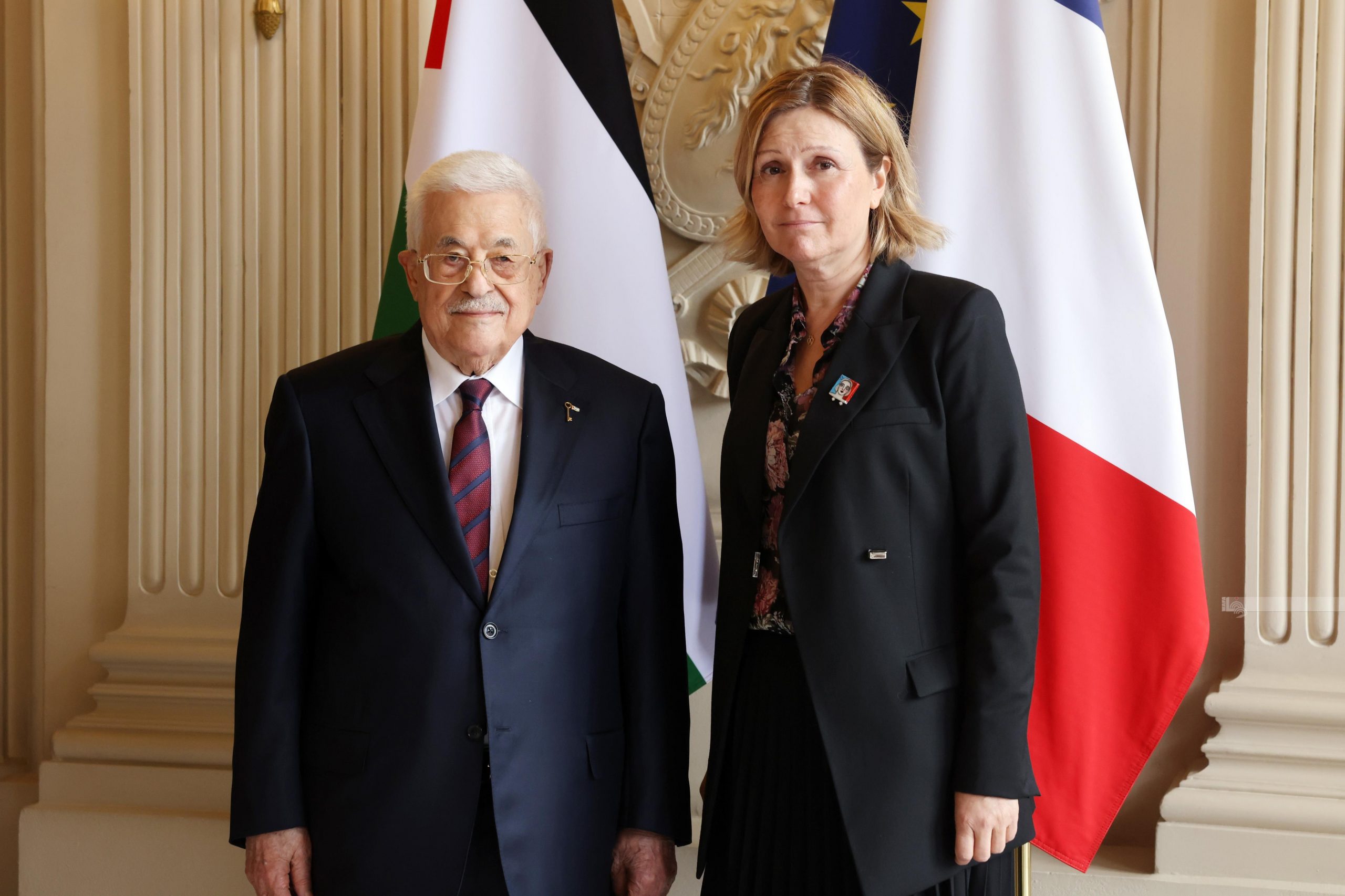 فلسطين – الرئيس يلتقي رئيس البرلمان الفرنسي