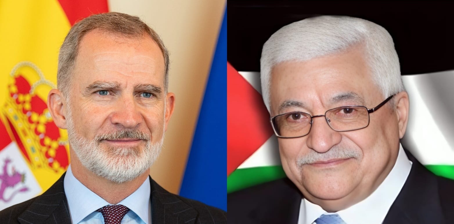 فلسطين – الرئيس يلتقي ملك إسبانيا