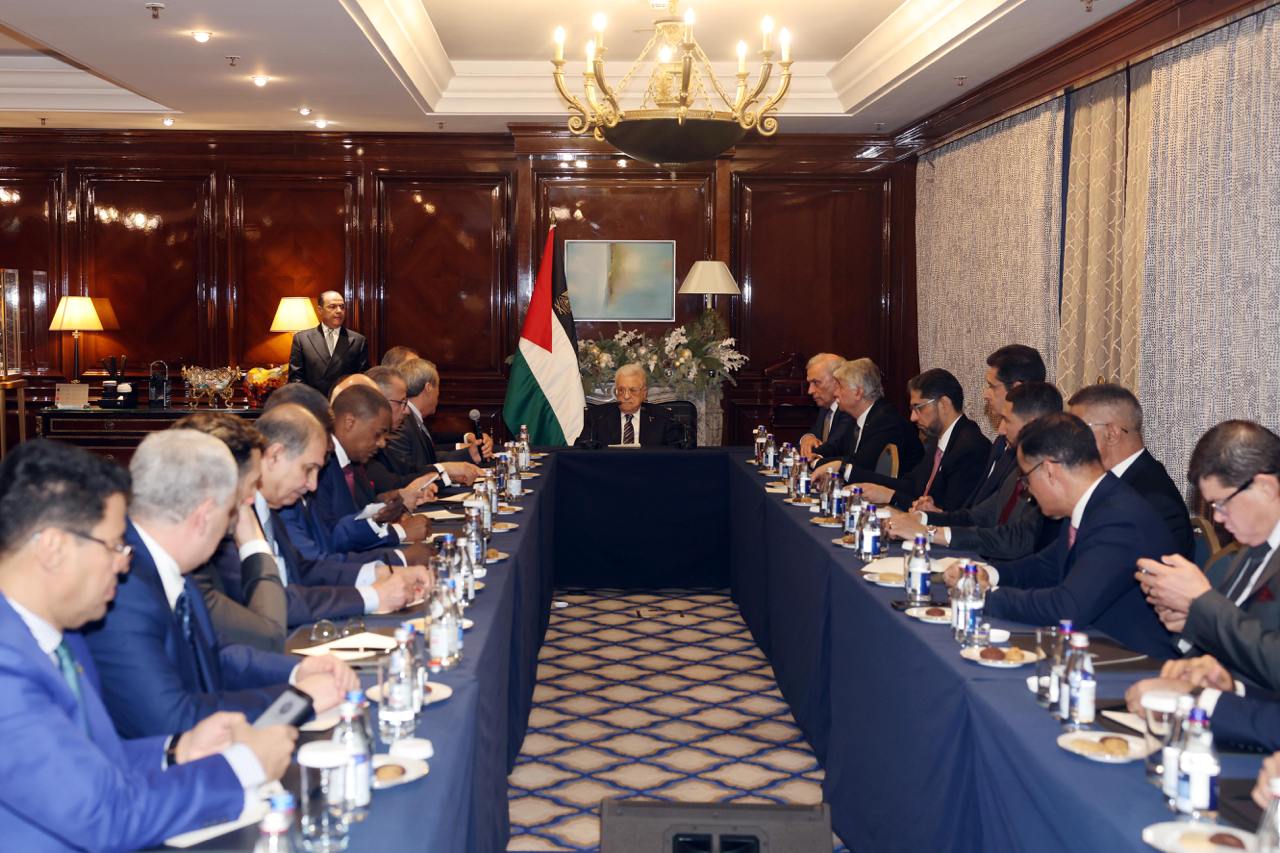 فلسطين – رئيس الجمهورية يستقبل السفراء العرب المعتمدين لدى روسيا