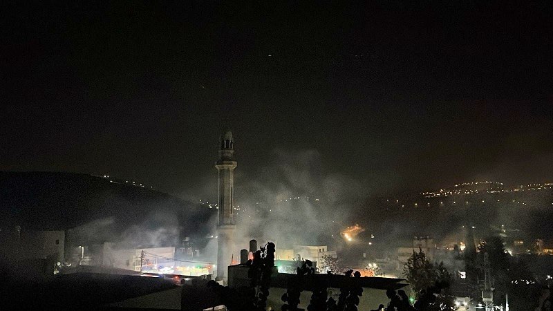 فلسطين – إصابات بالاختناق خلال اقتحام الاحتلال لقرية اللبن الشرقية