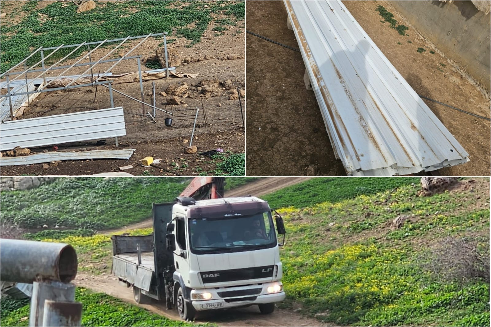 فلسطين – عائلات فلسطينية في تجمع الموتى في غور الأردن تفكك منازلها وتغادرها بسبب هجمات المستوطنين