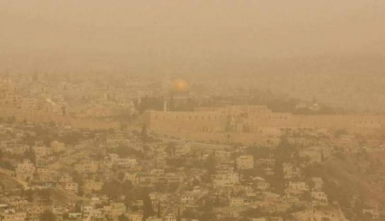 فلسطين – اجواء الخميسين وارتفاع ملموس على درجات الحرارة