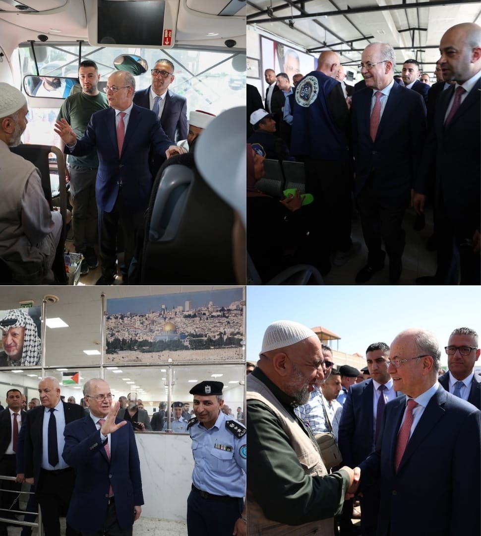 فلسطين – رئيس الوزراء يتفقد أحوال الحجاج في مدينة الحج بأريحا قبل مغادرتهم لأداء مناسك الحج