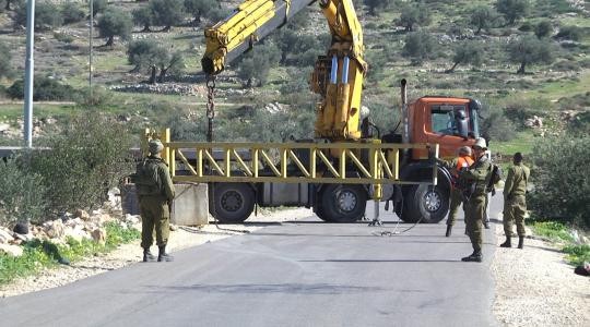 فلسطين – قوات الاحتلال تغلق طريقا جنوب شرق بيت لحم